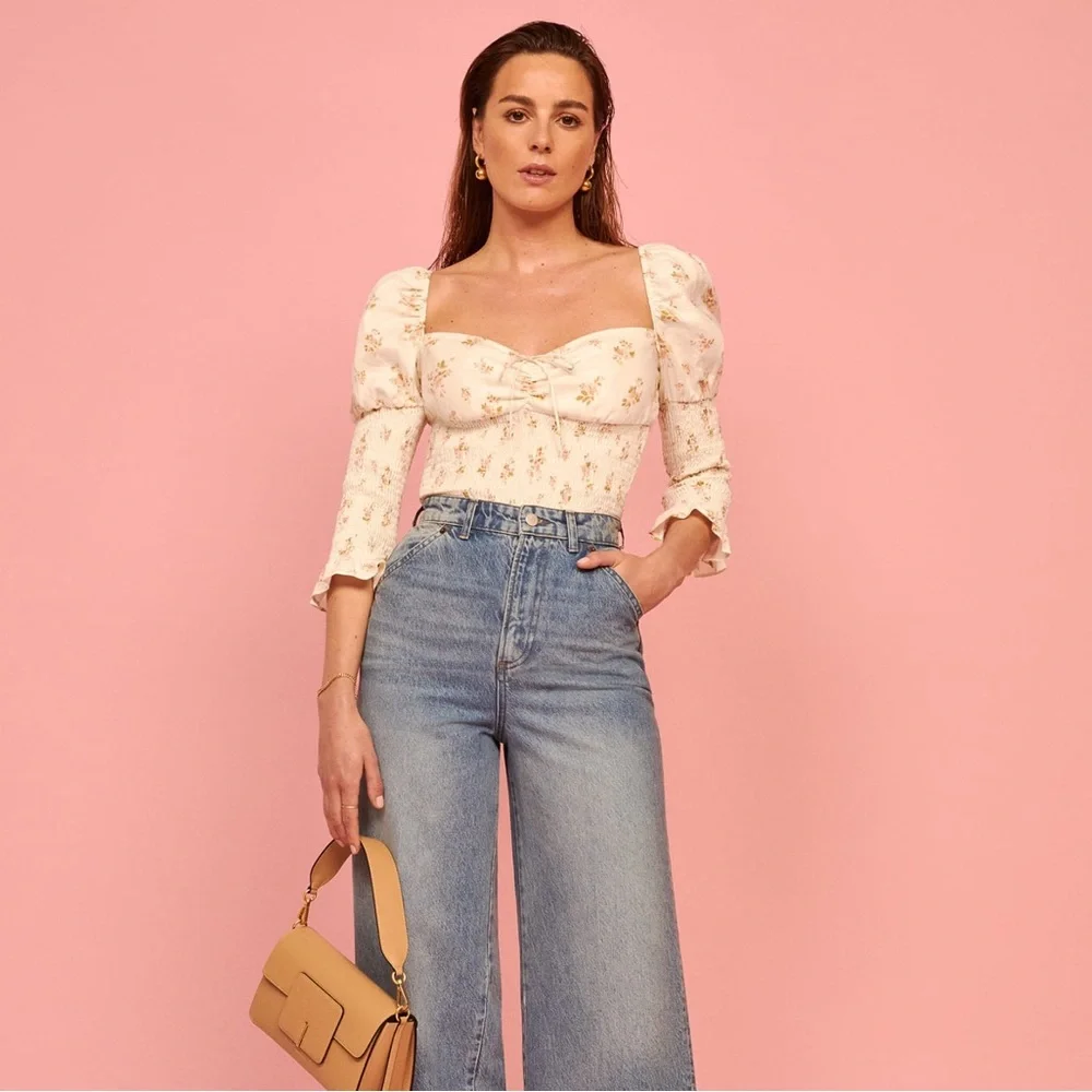 Reformation Haven Linen Top in Mildred, XS - Picture 8 of 8